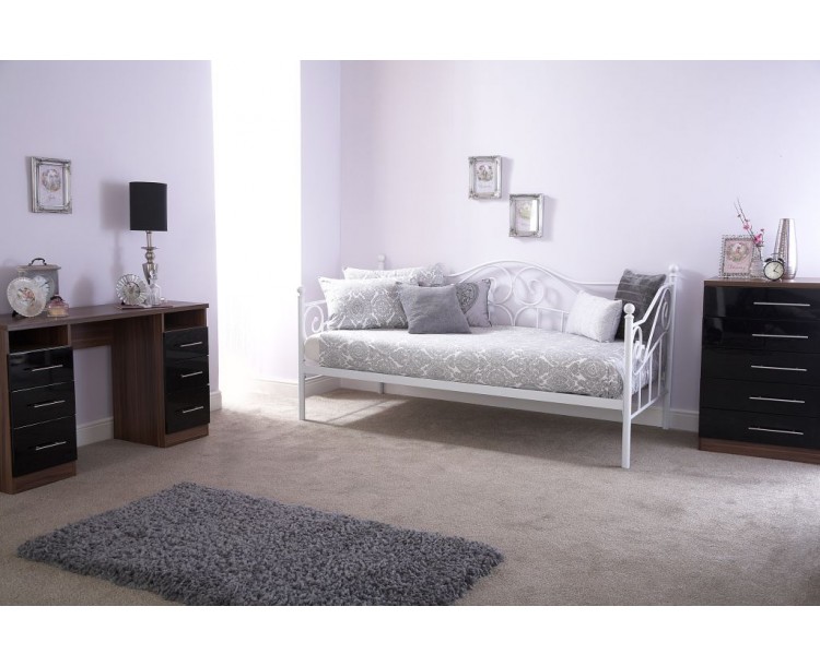 Modern Elegant French Style Madison White Day Bed Frame